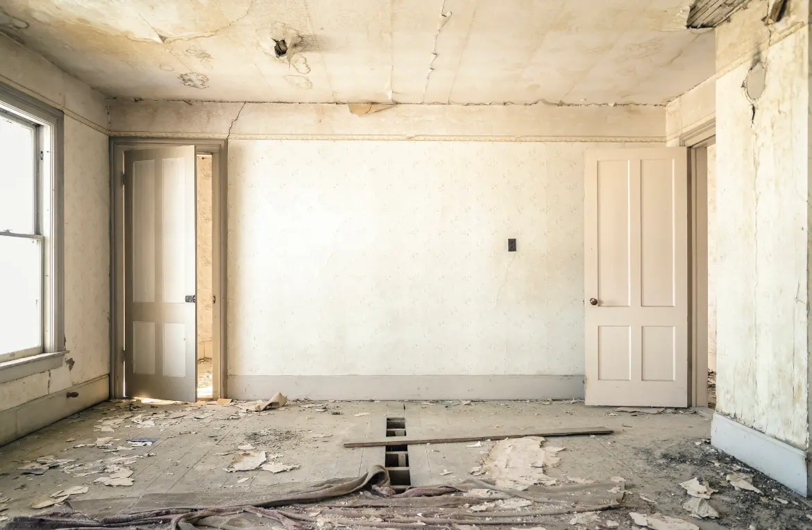 Waste disposal crew managing a cleanout project in Asheville