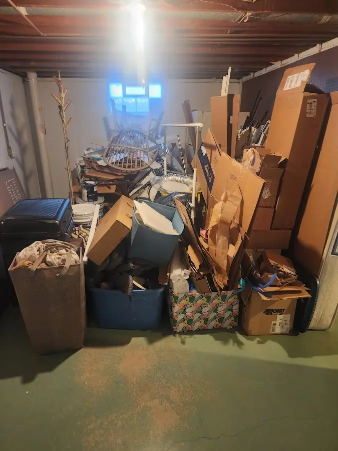 Roll-off dumpster container at job site for Construction Dumpster Rental in Asheville